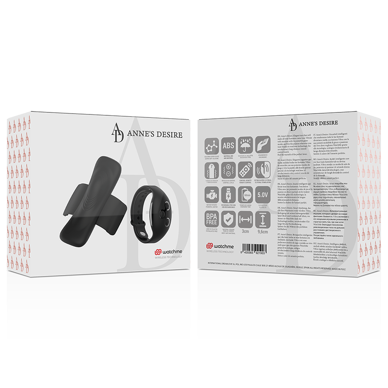 Vibratore Slip con App Anne's Desire Panty Pleasure — Nero