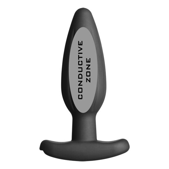 Plug Anale E-Stim Electrastim Silicone Noir Rocker — Medio