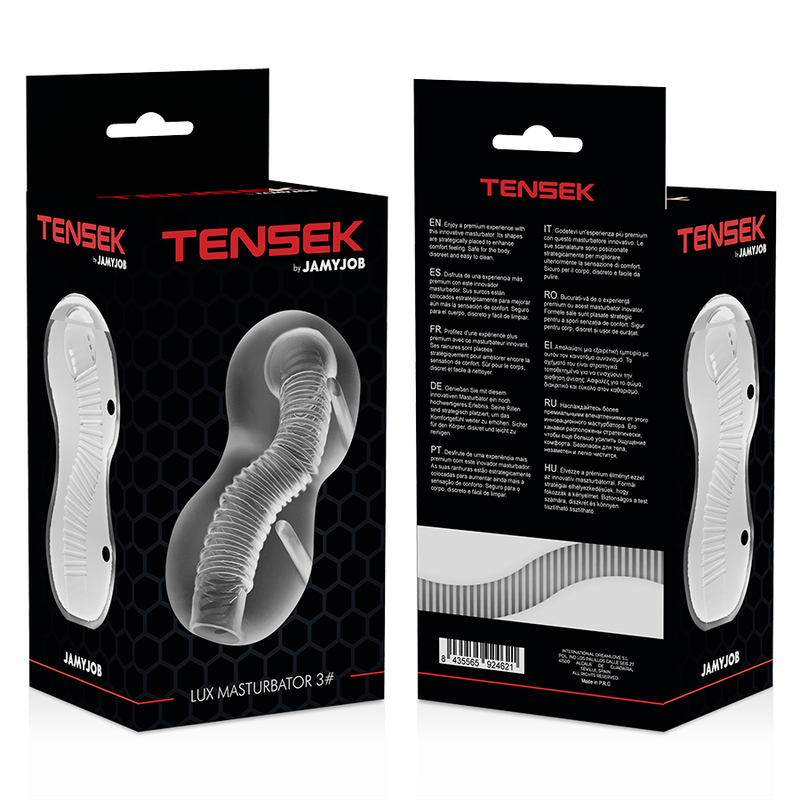 Masturbatore Maschile Jamyjob Extreme Tensek 3 — Trasparente