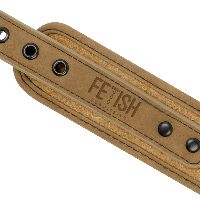Collare BDSM con Catena e Manette Fetish Submissive Origin