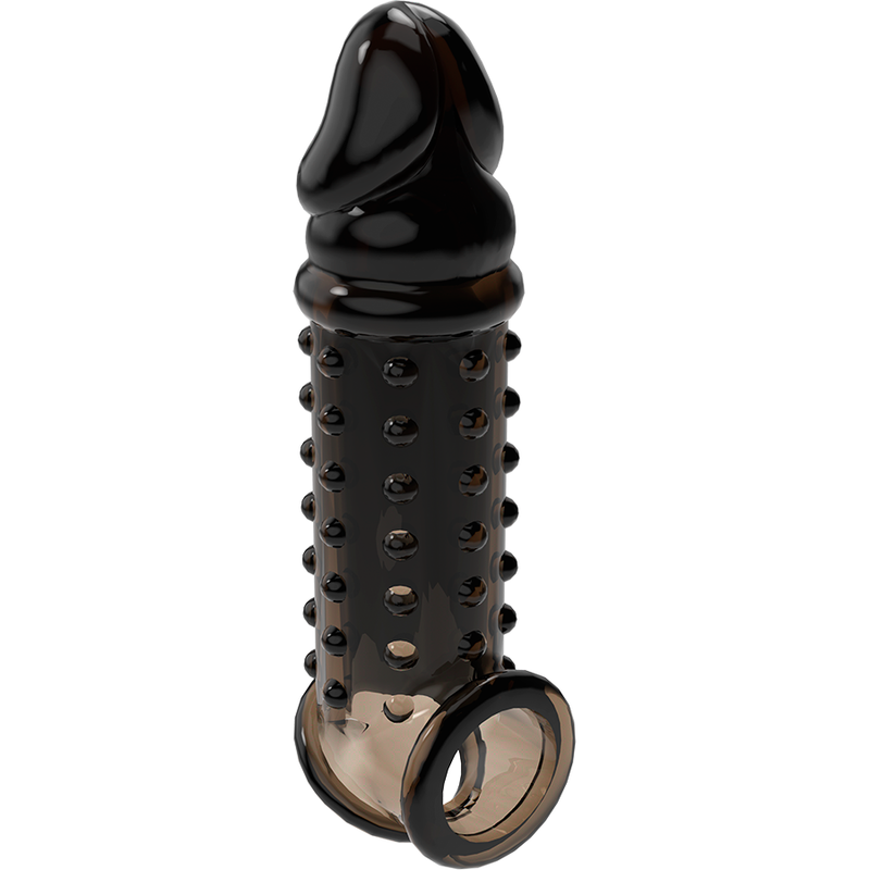 Guaina Fallica Estensione VirilXL V11 — Silicone Morbido, Nero