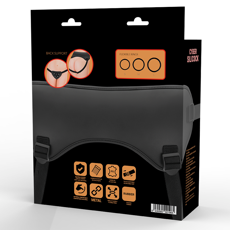 Imbracatura Strapless Cyber Silicock — Con 3 Anelli