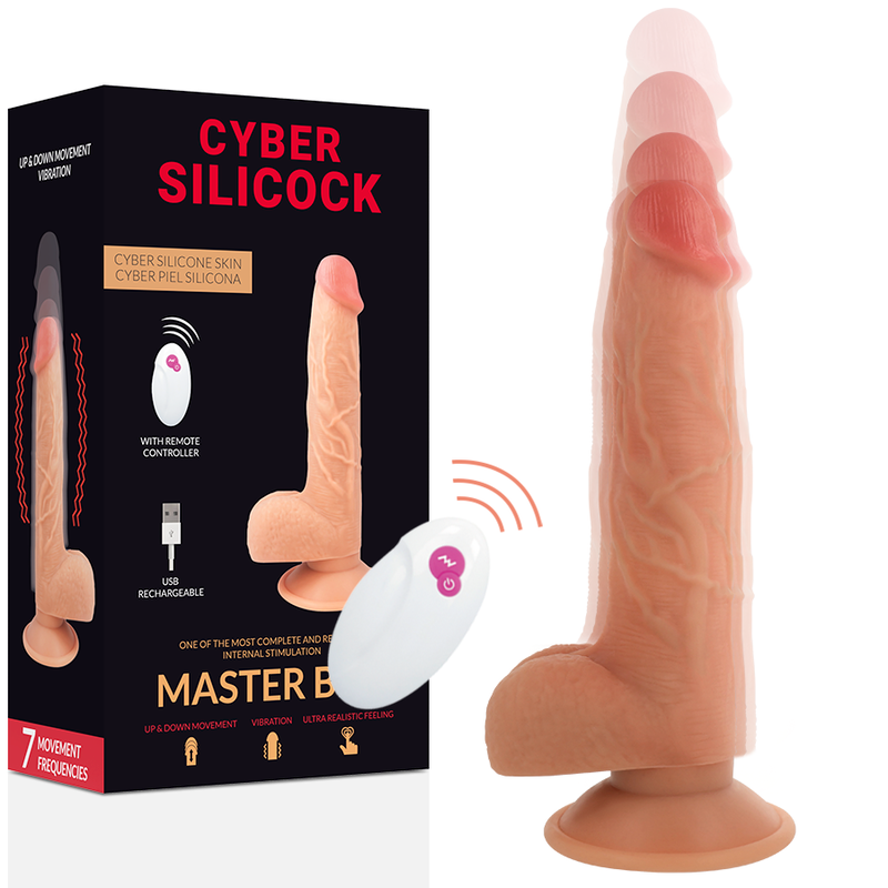 Dildo Realistico Vibrante Cyber Silicock Realistic Master — 23 cm