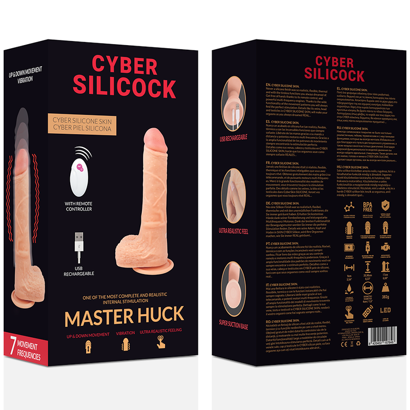 Dildo Realistico Vibrante Cyber Silicock Master Huck — 20,9 cm