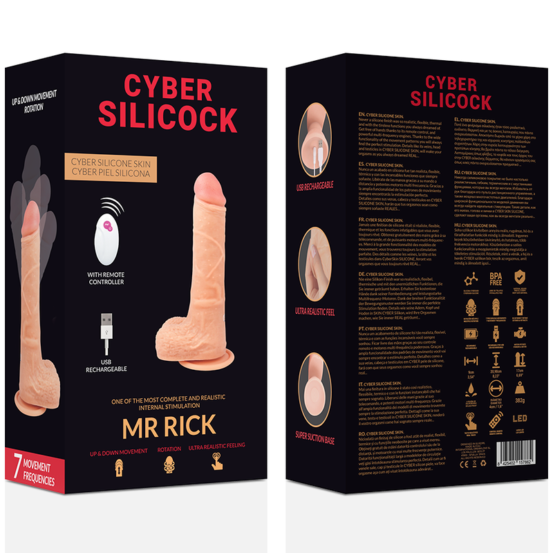 Dildo Realistico Vibrante Cyber Silicock Mr Rick — 20,9 cm