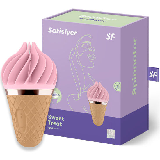 Stimolatore Clitoride Rotante Satisfyer Sweet Treat — Silicone