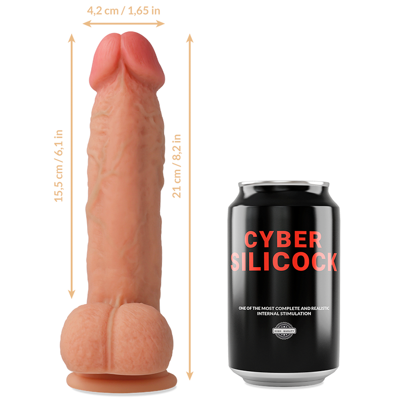 Imbracatura Strap-On Cyber Silicock Saul — Silicone, 15.5 cm