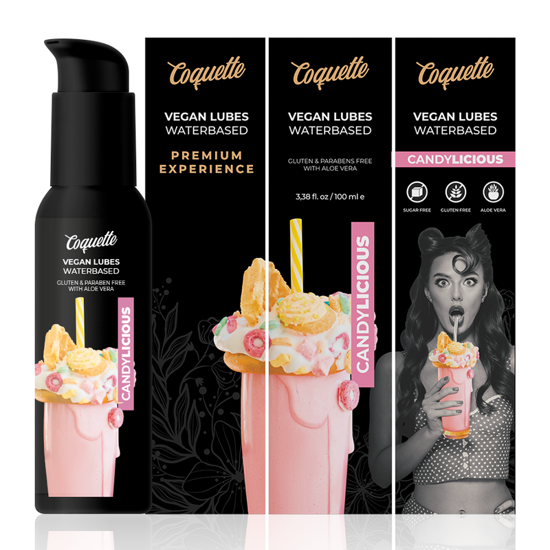 Lubrificante Intimo Base Acqua Coquette Candylicious — 100 ml