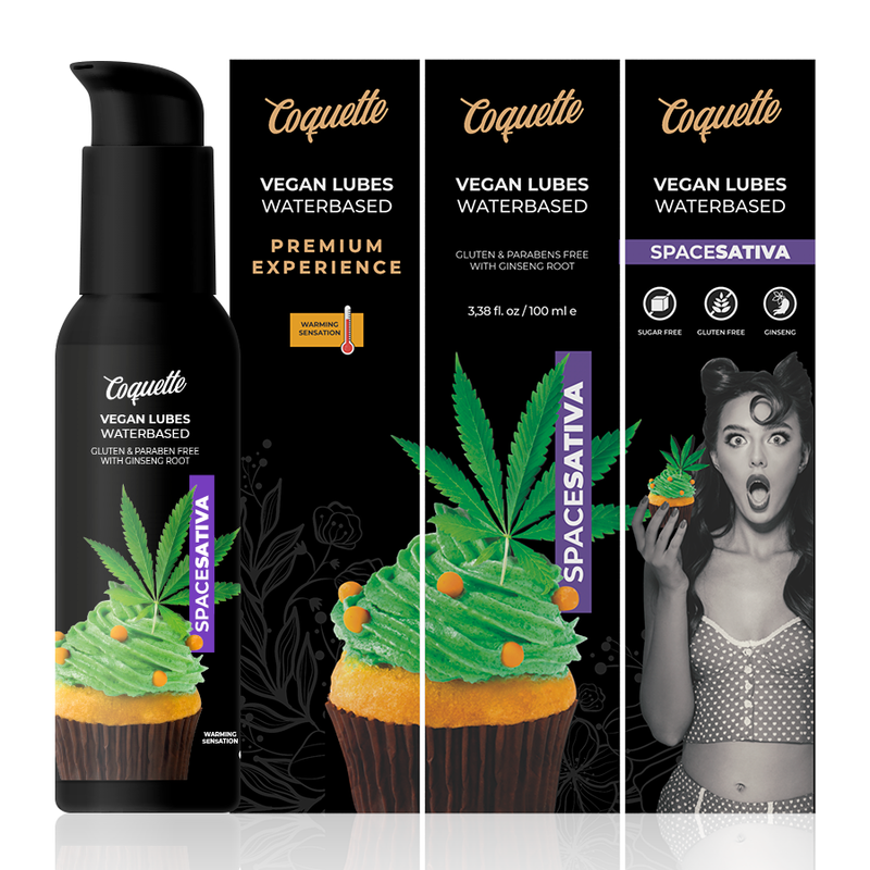 Lubrificante Intimo Base Acqua Coquette Chic Desire Sativa — 100 ml