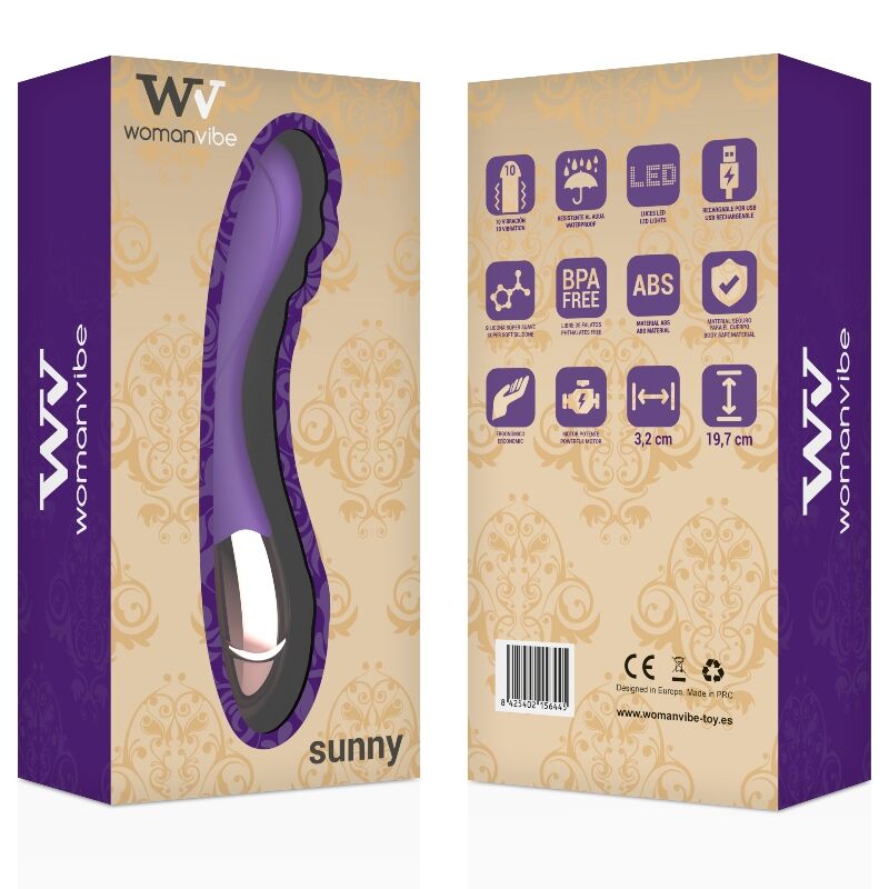 Vibratore Punto G Ricaricabile Womanvibe Sunny — Silicone