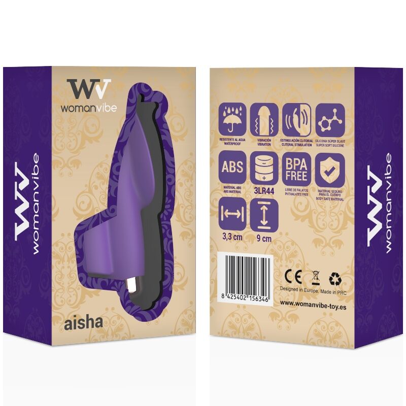 Vibratore da Dito Womanvibe Aisha — Silicone, 11.000 rpm