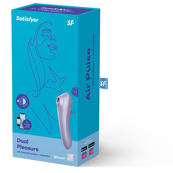Vibratore Rabbit Bluetooth Satisfyer Dual Pleasure — Malva