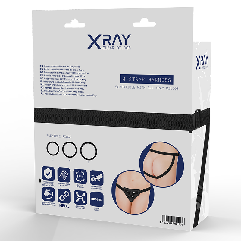 Imbracatura Strapless X Ray — 3 Anelli in Silicone Intercambiabili