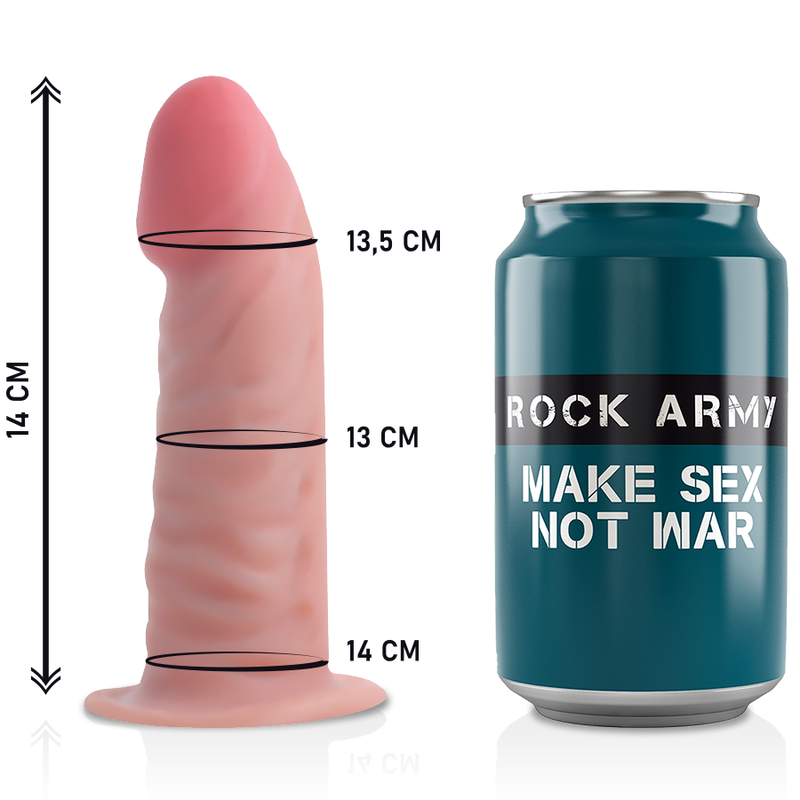 Imbracatura con Dildo Realistico Rock Army Tiger — 14 cm