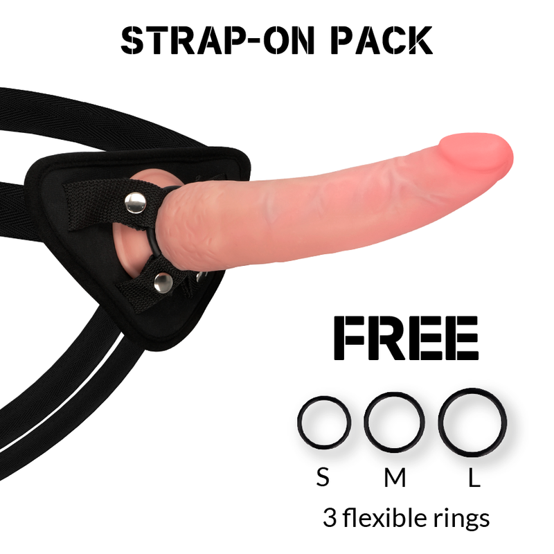 Imbracatura con Dildo Realistico Rock Army Crusader — 21,5 cm