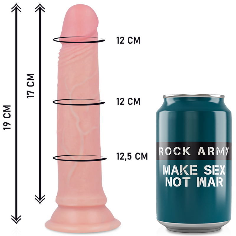 Imbracatura con Dildo Realistico Rock Army Avenger — 19 cm