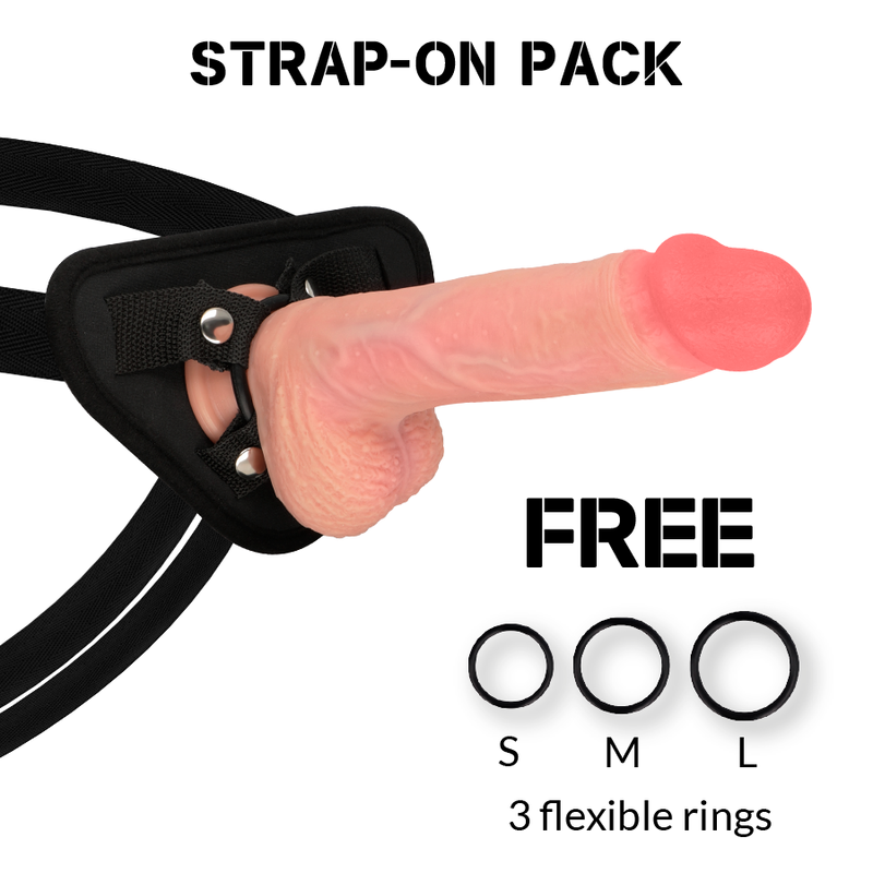 Dildo Realistico con Imbracatura Rock Army Spitfire — 21 cm