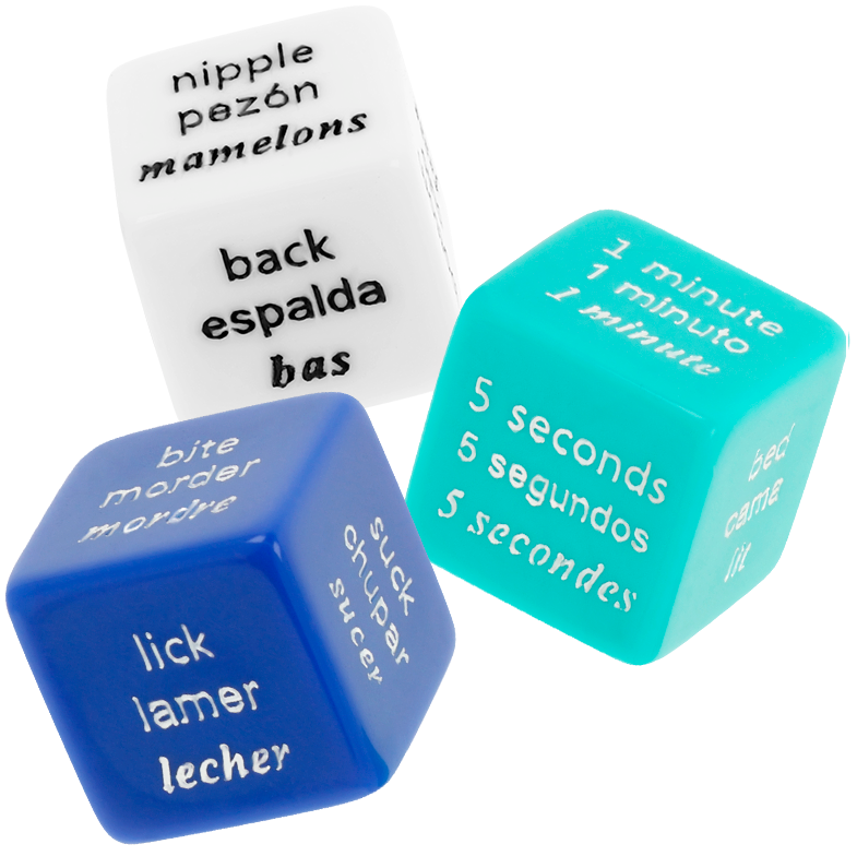 Gioco di Dadi Erotici Waterfeel — Con Borsa in Raso
