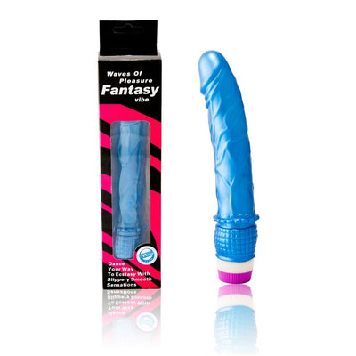 Vibratore Realistico Baile Linex — Gelatina Morbida, 23 cm, Blu