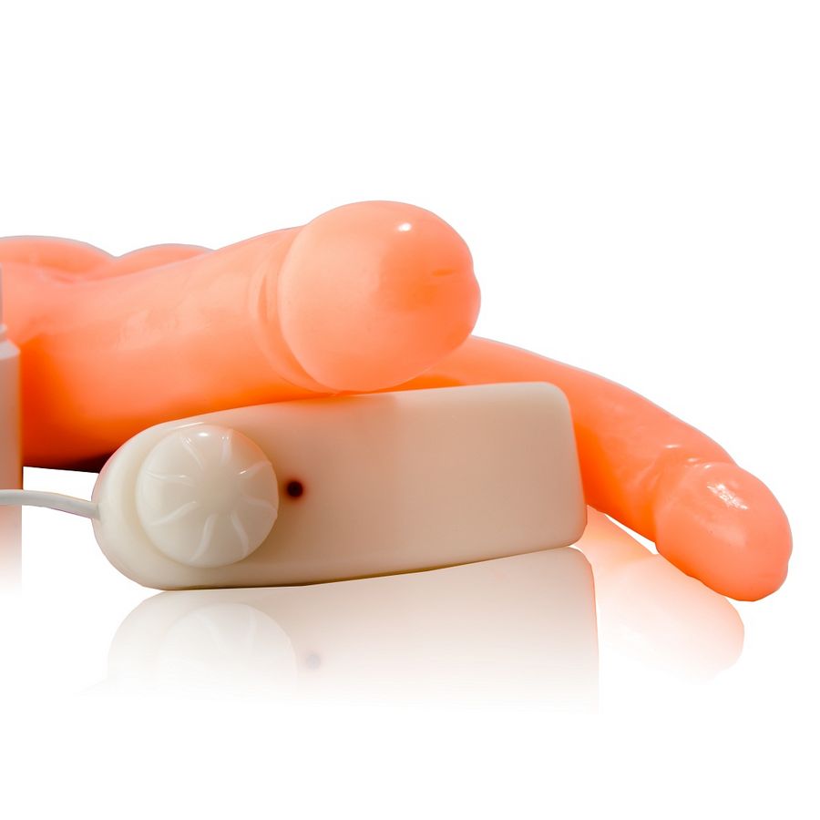 Dildo Doppia Penetrazione Vibrante Baile — Lattice con Ventosa