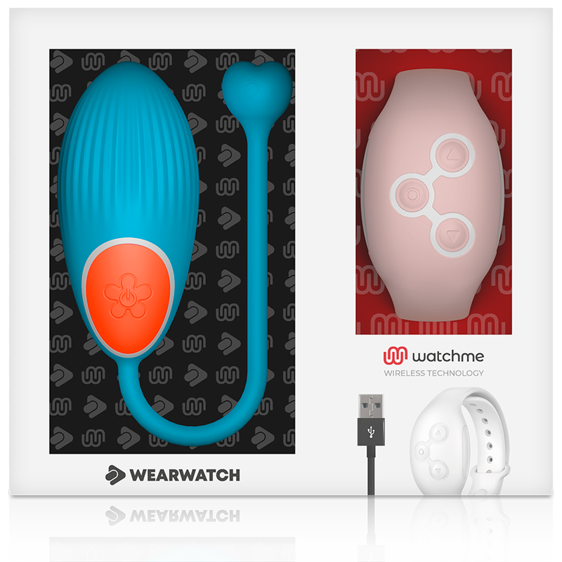 Uovo Vibrante con Telecomando Wearwatch Egg — Blu/Rosa