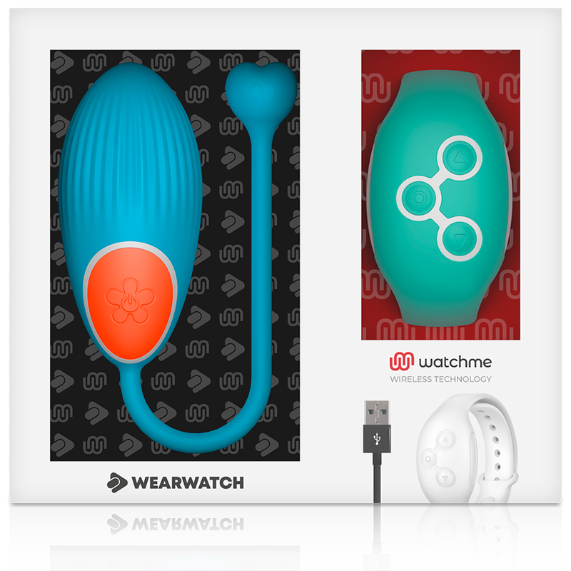Uovo Vibrante per Clitoride Wearwatch Egg — Telecomando, Acquamarina
