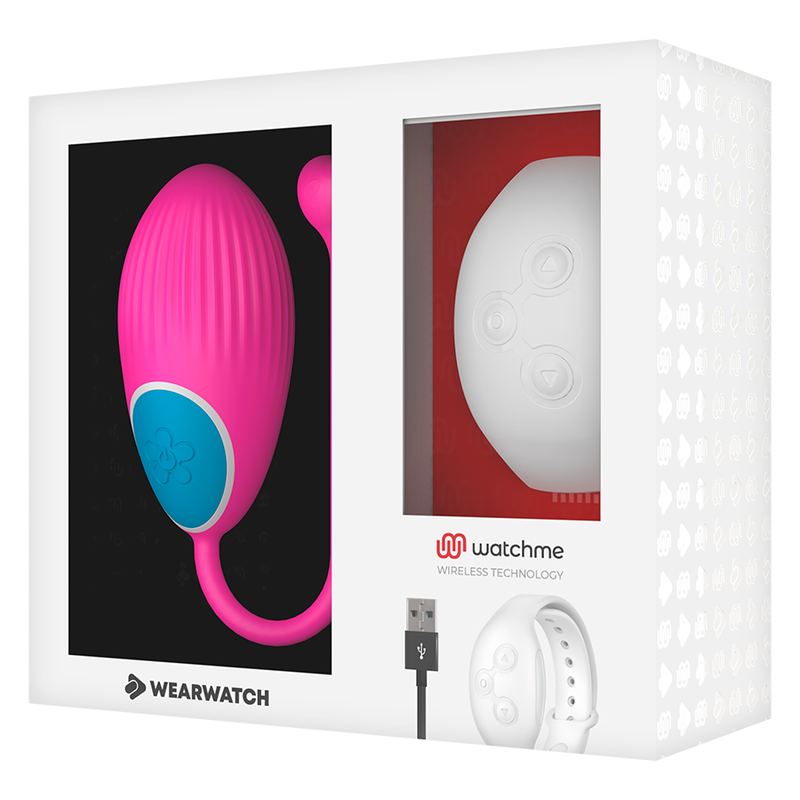 Uovo Vibrante con Telecomando Wearwatch Watchme — Fucsia