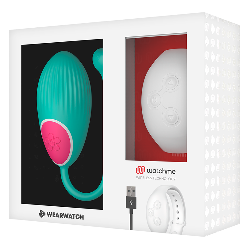 Uovo Vibrante con Telecomando Wearwatch — Acqua di Mare/Neve