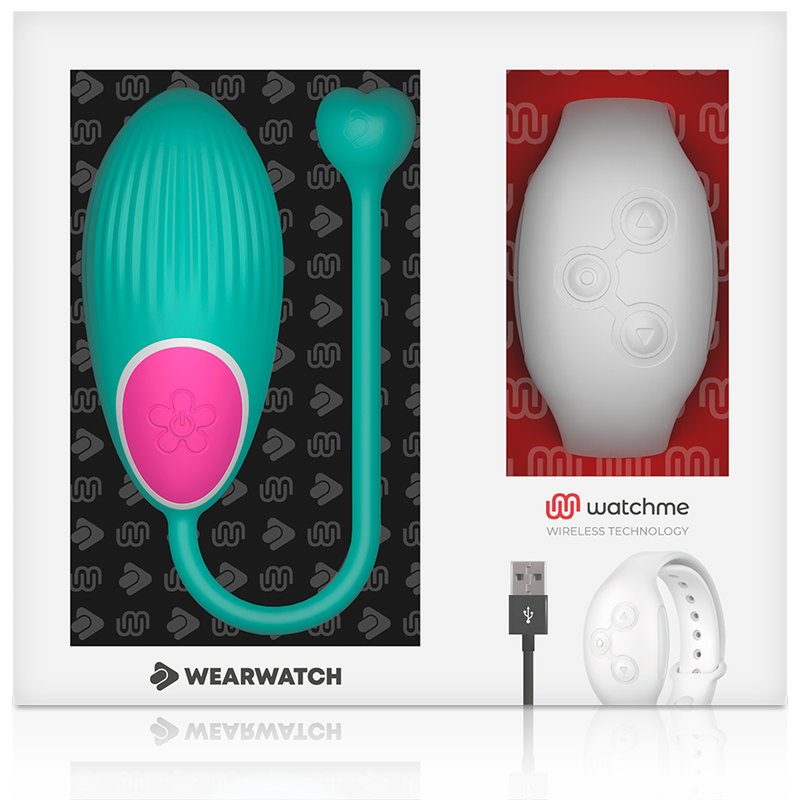 Uovo Vibrante con Telecomando Wearwatch — Acqua di Mare/Neve