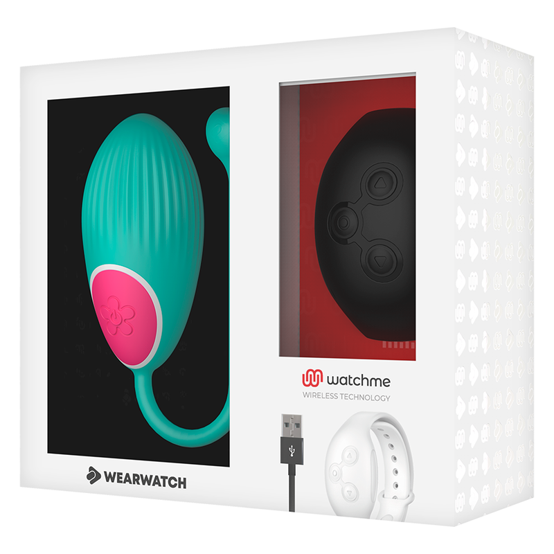 Uovo Vibrante Telecomando Wearwatch — Acqua di Mare/Jet