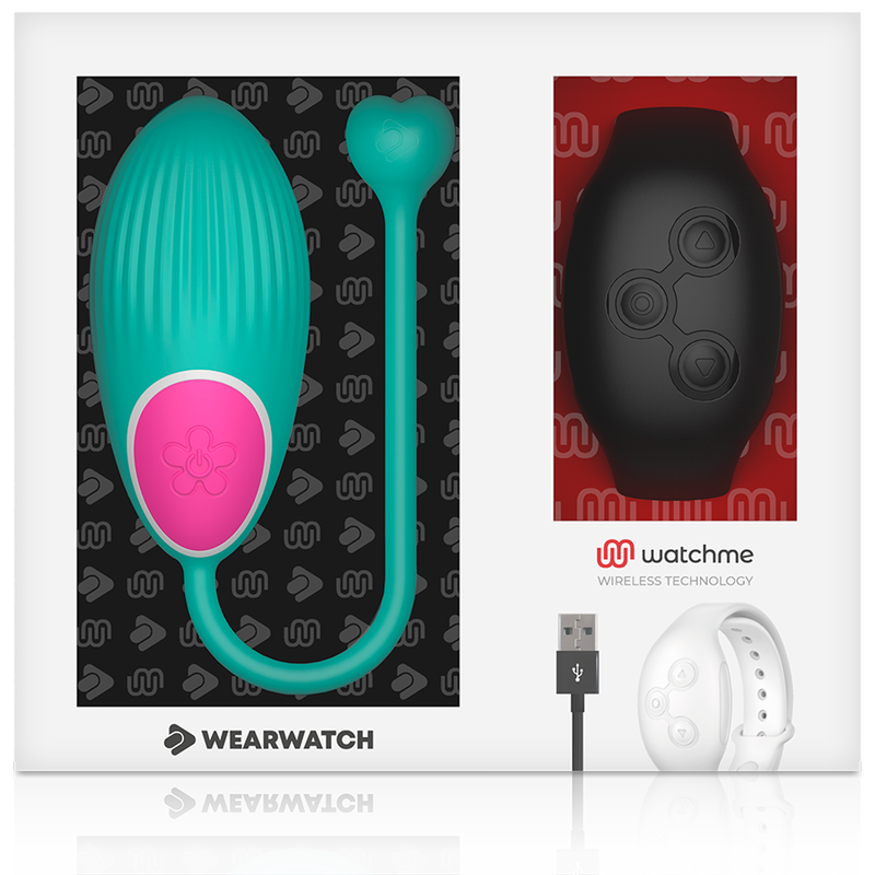 Uovo Vibrante Telecomando Wearwatch — Acqua di Mare/Jet
