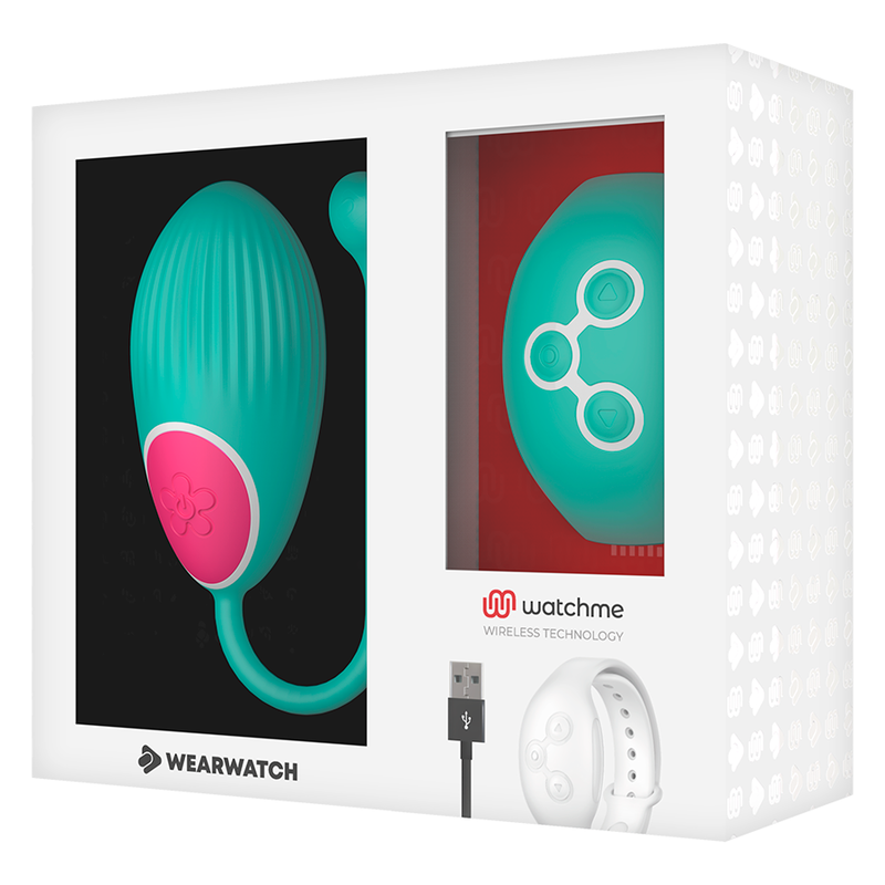 Uovo Vibrante con Telecomando Wearwatch Watchme — Seawater