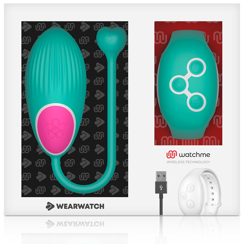Uovo Vibrante con Telecomando Wearwatch Watchme — Seawater