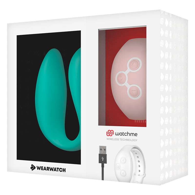 Vibratore Indossabile Wearwatch Watchme — Acqua di Mare/Rosa