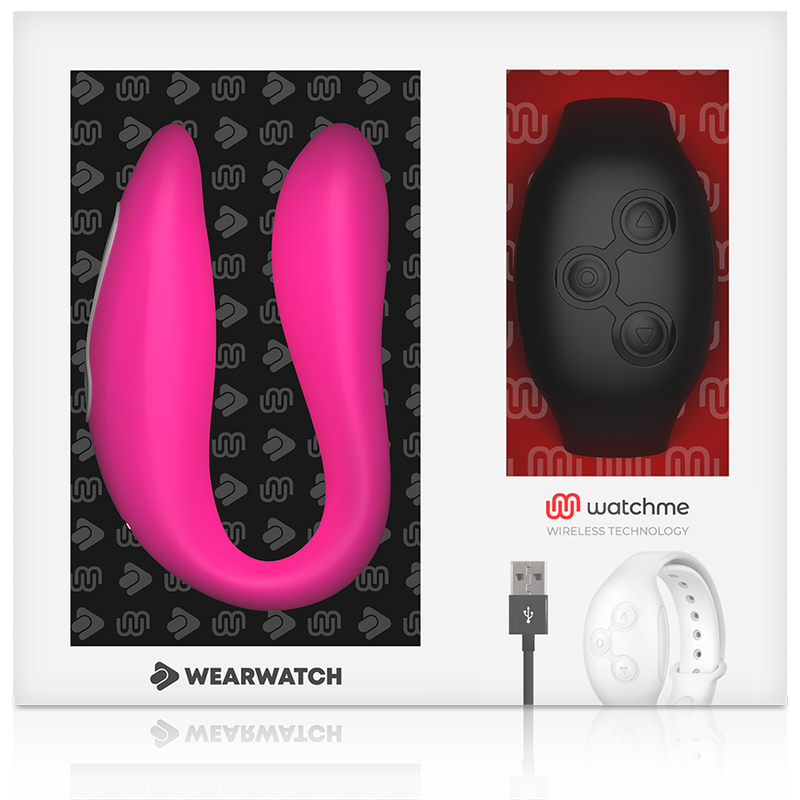 Vibratore Indossabile con App Wearwatch Watchme — Fucsia