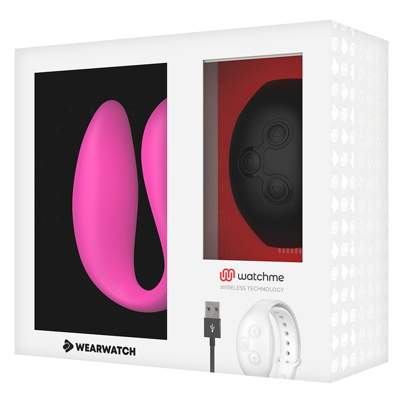 Vibratore Indossabile con App Wearwatch Watchme — Fucsia