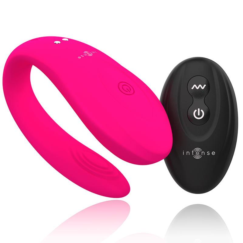 Vibratore per Coppie Intense Bruno — Doppia Stimolazione, Rosa