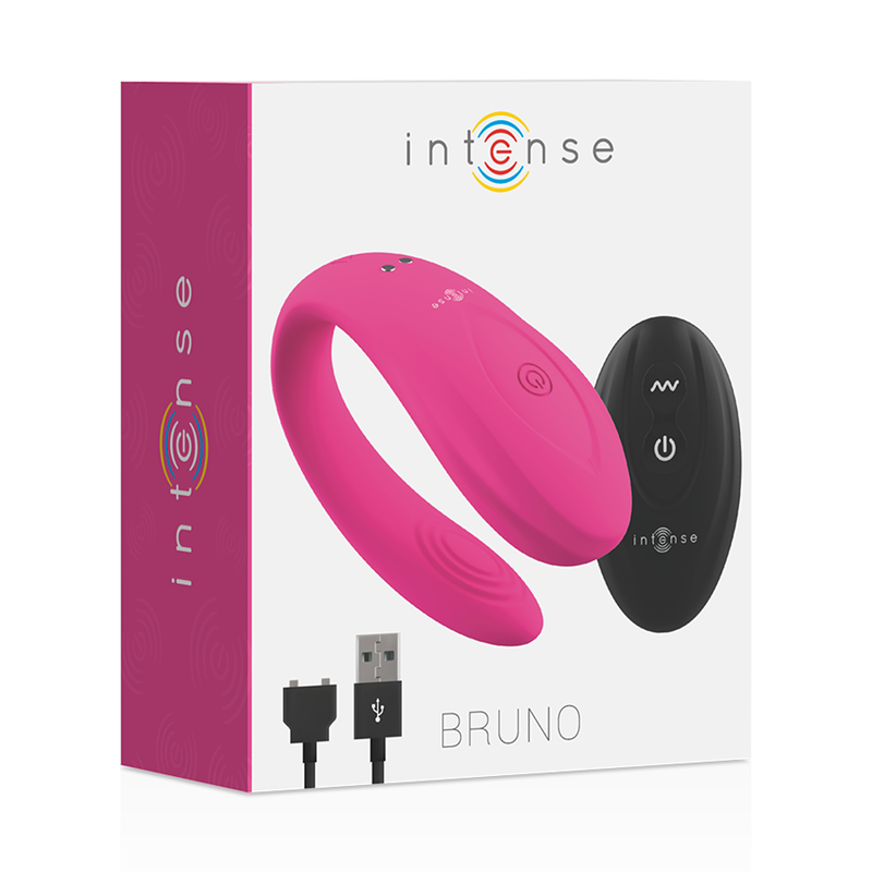 Vibratore per Coppie Intense Bruno — Doppia Stimolazione, Rosa