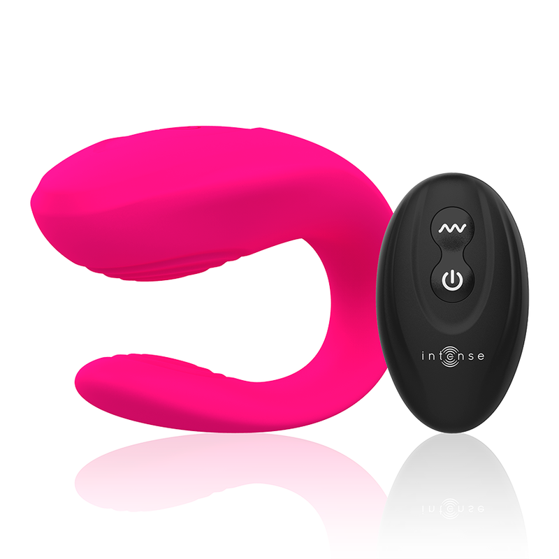 Vibratore per Coppie Intense Bruno — Doppia Stimolazione, Rosa