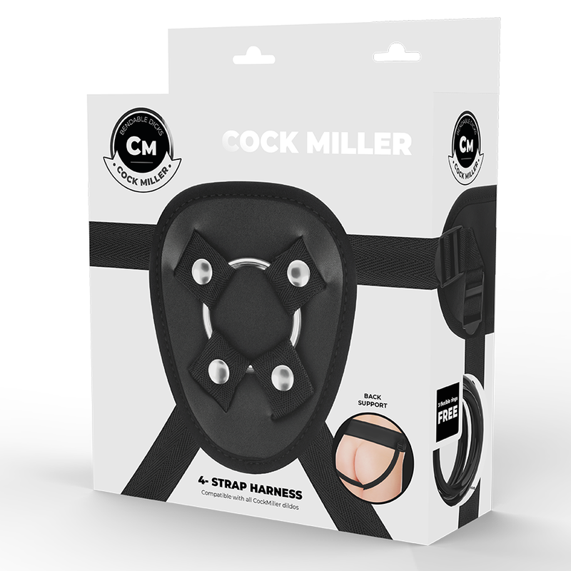 Imbracatura Strapless Cock Miller — Cinghie Regolabili in Nylon