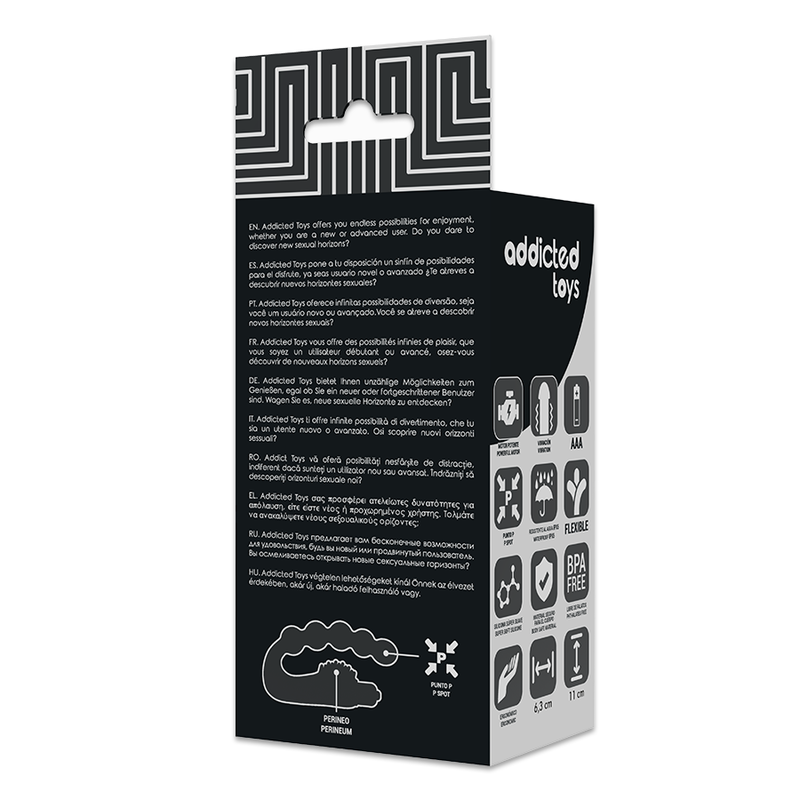 Massaggiatore Prostatico Vibrante Addicted Toys — Punto P e Perineo