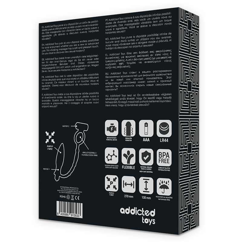 Plug Anale con Anello Fallico Vibrante Addicted Toys Annal