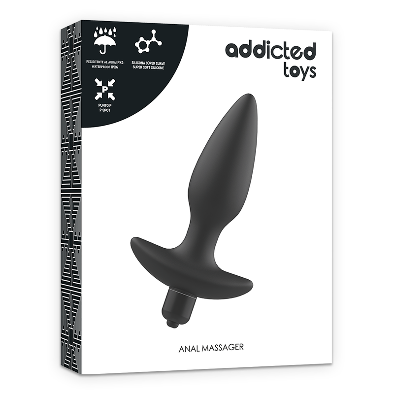 Plug Anale Vibrante Addicted Toys Massager — Nero