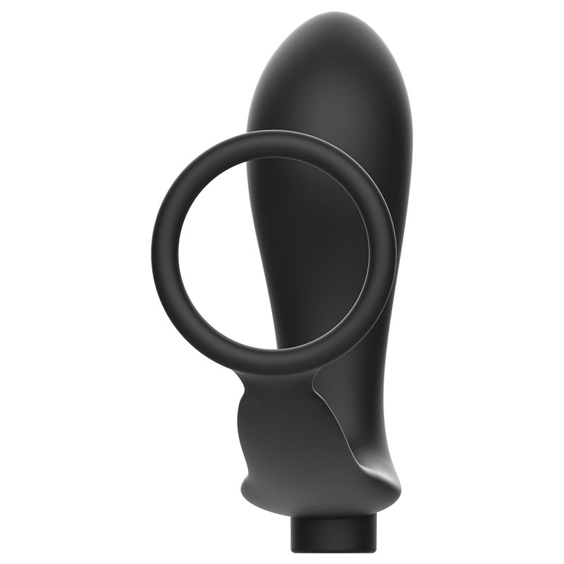 Anello Fallico Vibrante con Plug Anale Addicted Toys Annal — Nero