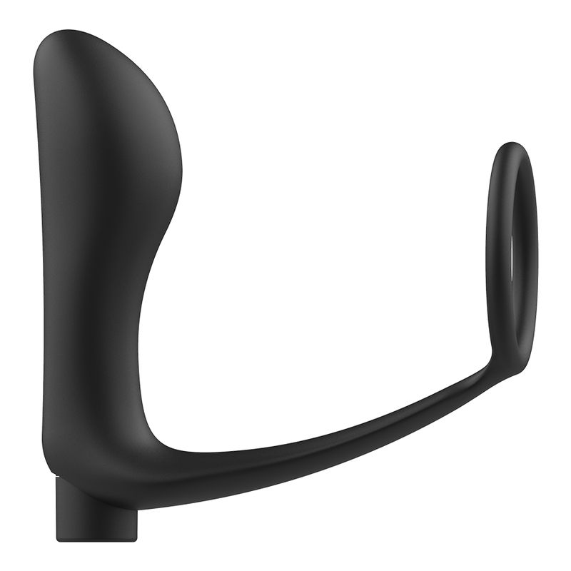 Anello Fallico Vibrante con Plug Anale Addicted Toys Annal — Nero