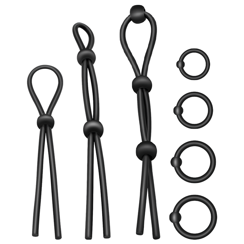 Kit Anelli Fallici Flessibili Addicted Toys — Silicone, 7 Pezzi