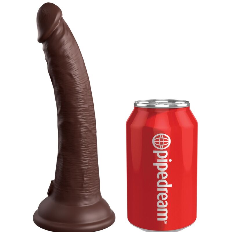 Dildo Realistico King Cock Elite In Silicone 17,8 Cm Marrone