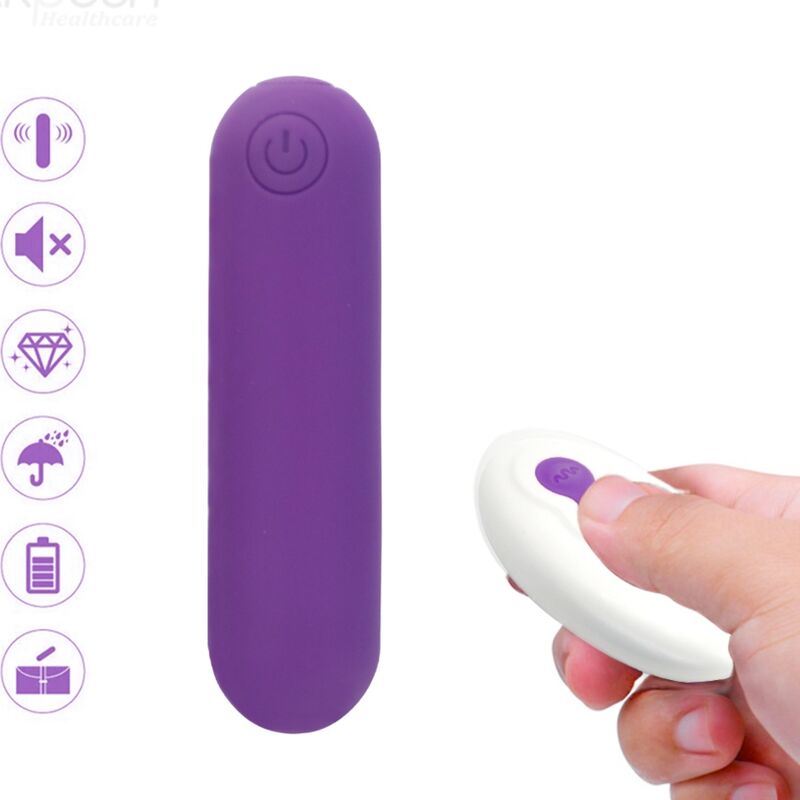 ARMONY – SPLASH JOLINE VIBRATORE BULLET IN SILICONE TELECOMANDO 10 VIBRAZIONI 65 X 15 CM VIOLA