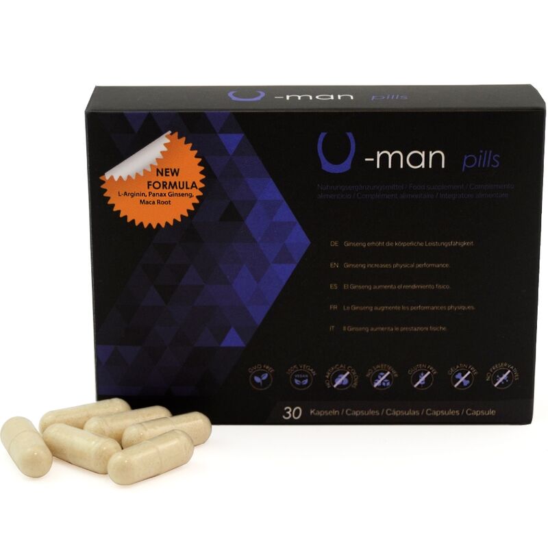 500 COSMETICS – U-MAN AUMENTA LE DIMENSIONI DEL PENE E LA POTENZA SESSUALE – CAPSULE