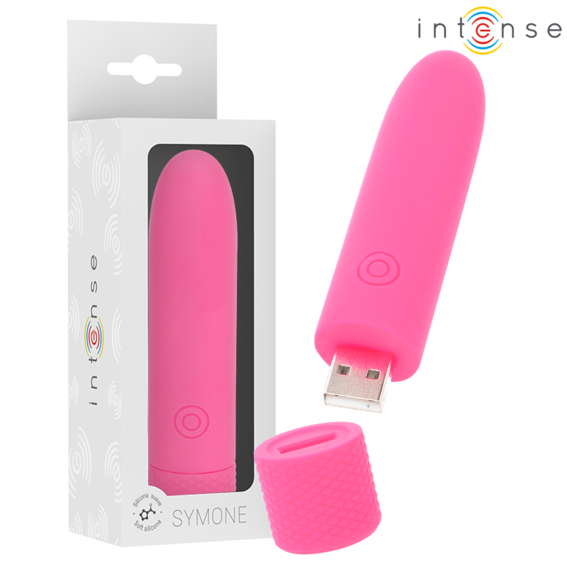 Ovetto Intense Symone Ricaricabile 8 Vibrazioni Rosa 10cm